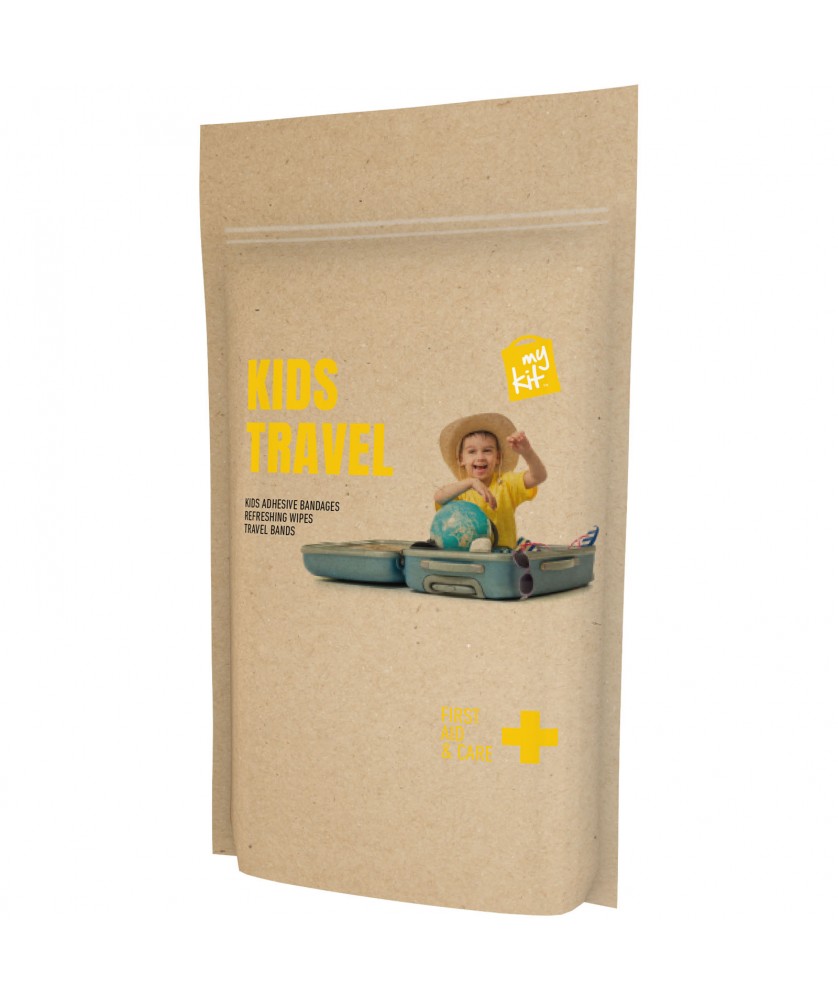 Printécom - Objets et Supports Publicitaires - Kit de voyage MyKit pour enfant avec pochette en papier | PRINTECOM