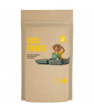 Printécom - Objets et Supports Publicitaires - Kit de voyage MyKit pour enfant avec pochette en papier | PRINTECOM