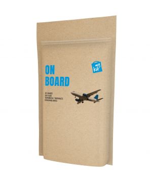 Kit confort avion en pochette papier personnalisé MyKit Printécom - Objets et Supports Publicitaires publicitaire