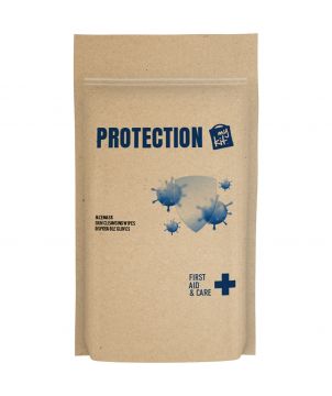 Kit de protection en pochette papier personnalisé MyKit Printécom - Objets et Supports Publicitaires publicitaire