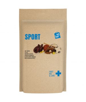 Kit de premiers secours sport en pochette papier personnalisé MyKit Printécom - Objets et Supports Publicitaires publicitaire