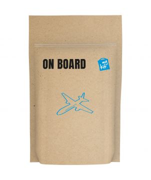 Mini kit confort avion en pochette papier personnalisé MiniKit Printécom - Objets et Supports Publicitaires publicitaire