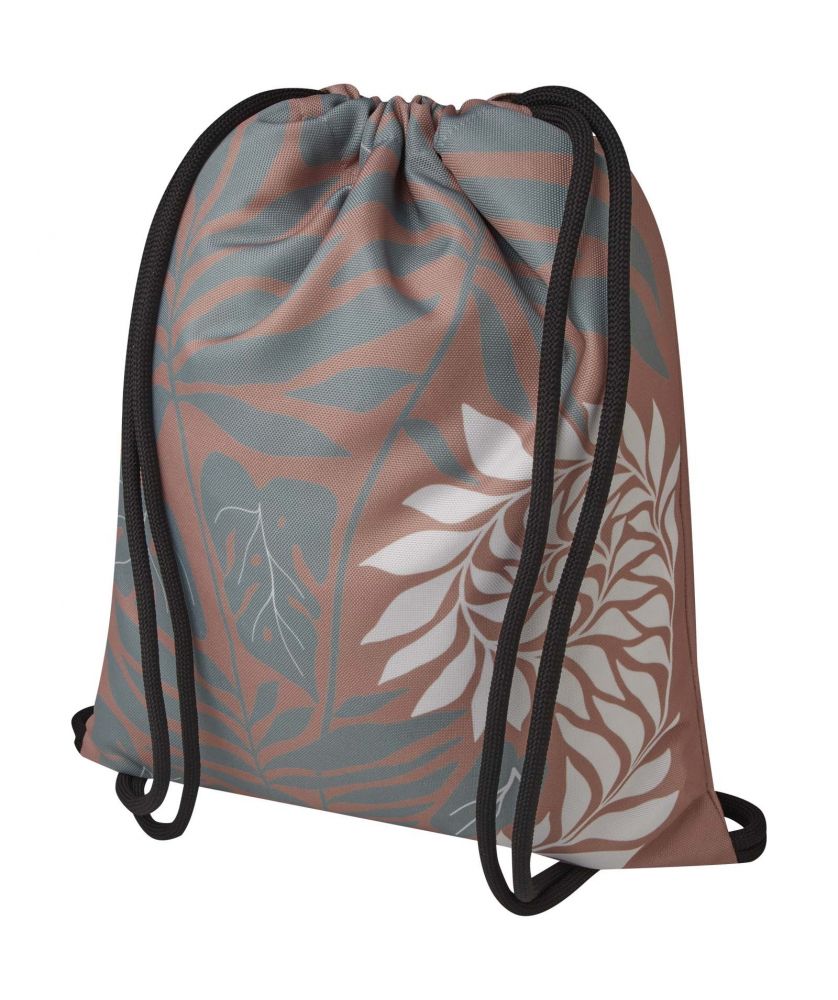 Sac à dos à cordon en PET recyclé sublimation personnalisé Clif Printécom - Objets et Supports Publicitaires publicitaire