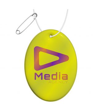 Attache réfléchissante légère ovale en PVC personnalisée RFX H-16 Printécom - Objets et Supports Publicitaires publicitaire