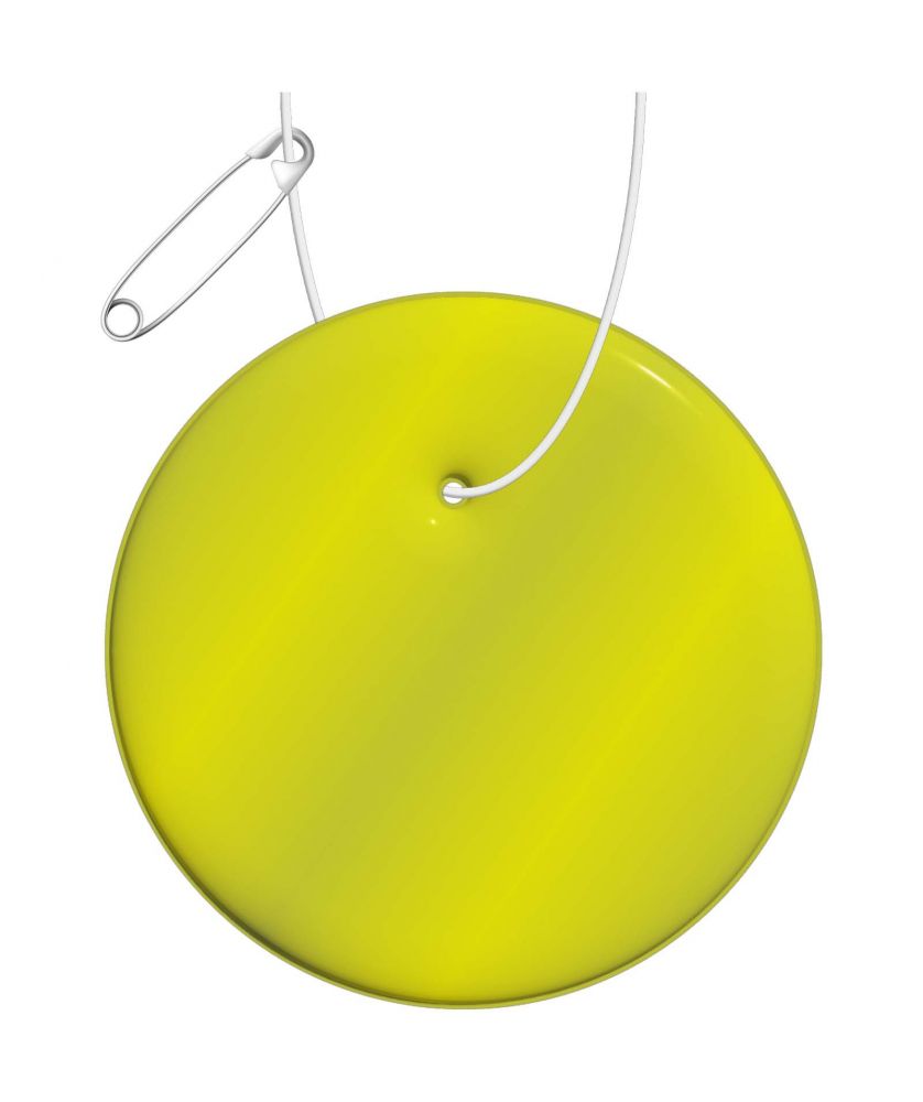 Attache réfléchissante légère ronde en PVC personnalisée RFX H-16 Accessoires de Sécurité publicitaire