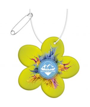 Attache réfléchissante légère en forme de fleur en PVC personnalisée RFX H-13 Printécom - Objets et Supports Publicitaires pu...