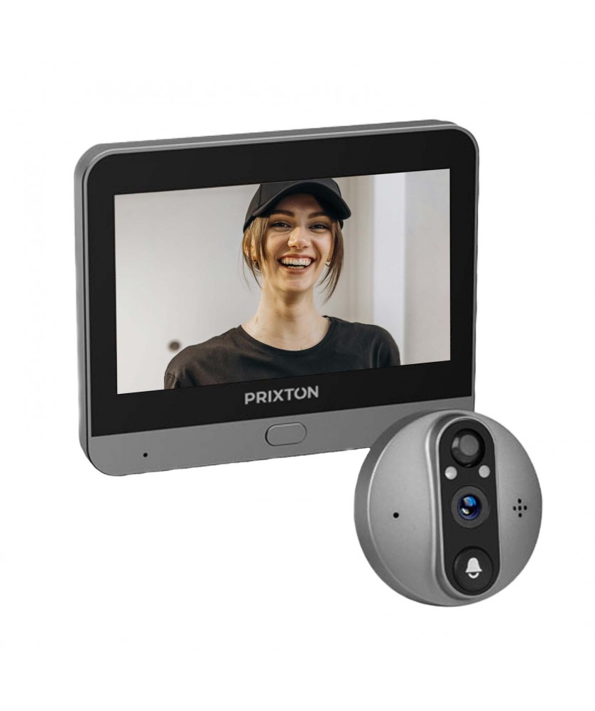 Printécom - Objets et Supports Publicitaires - Judas pour porte intelligent avec Wi-Fi Prixton DV50 | PRINTECOM