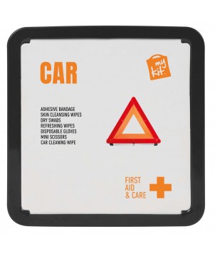 Printécom - Objets et Supports Publicitaires - Kit de premiers secours en métal pour voiture MyKit | PRINTECOM