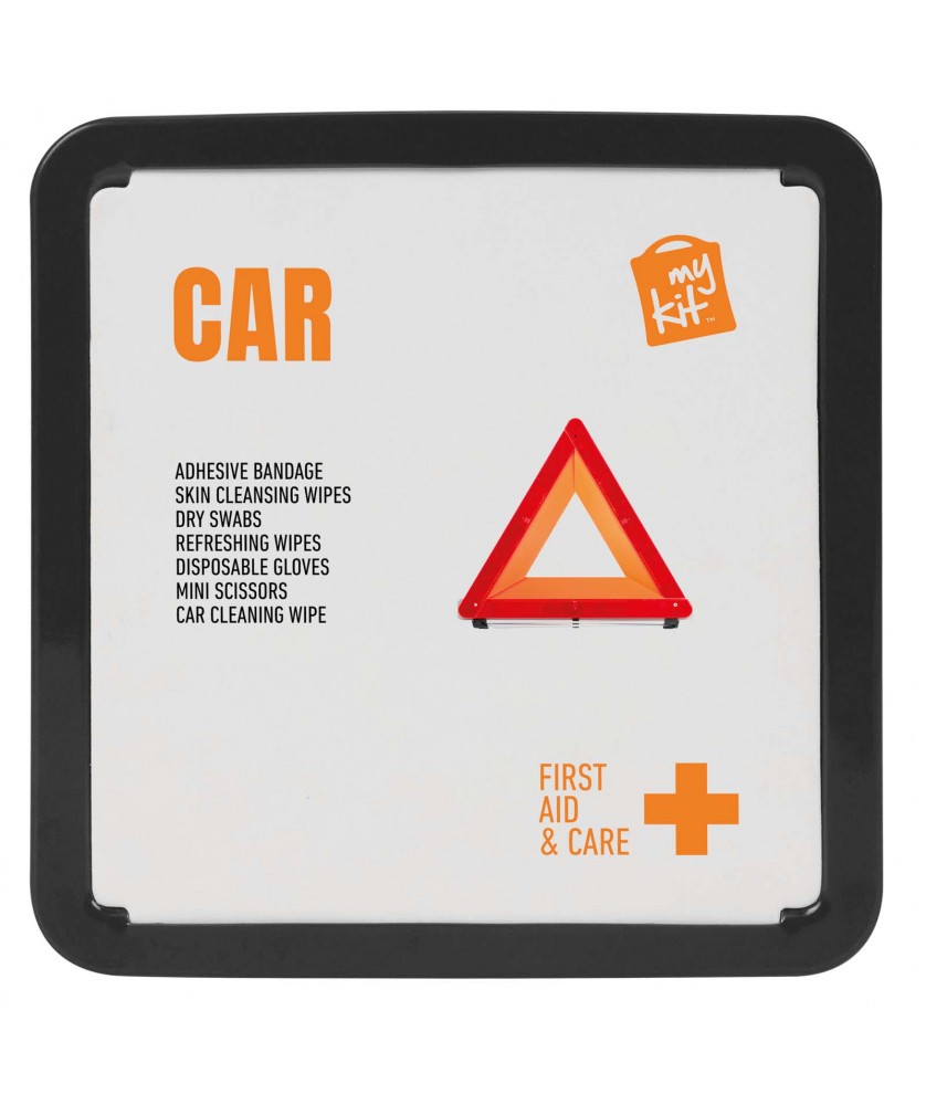 Printécom - Objets et Supports Publicitaires - Kit de premiers secours en métal pour voiture MyKit | PRINTECOM