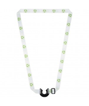 Printécom - Objets et Supports Publicitaires - Tour de cou porte-bouteille Lian en RPET avec impression par sublimation | PRINTECOM