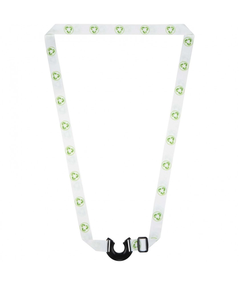 Printécom - Objets et Supports Publicitaires - Tour de cou porte-bouteille Lian en RPET avec impression par sublimation | PRINTECOM