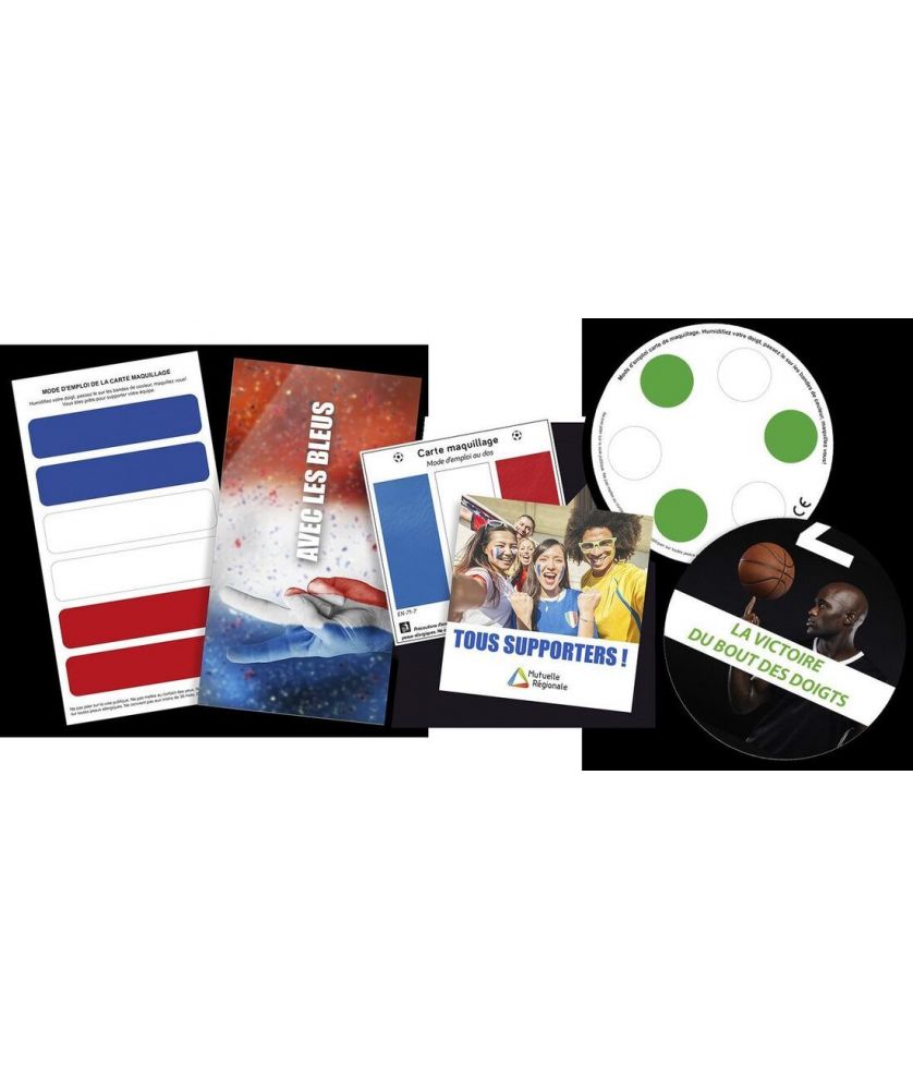 Carte maquillage sur mesure personnalisé Made in France Printécom - Objets et Supports Publicitaires publicitaire