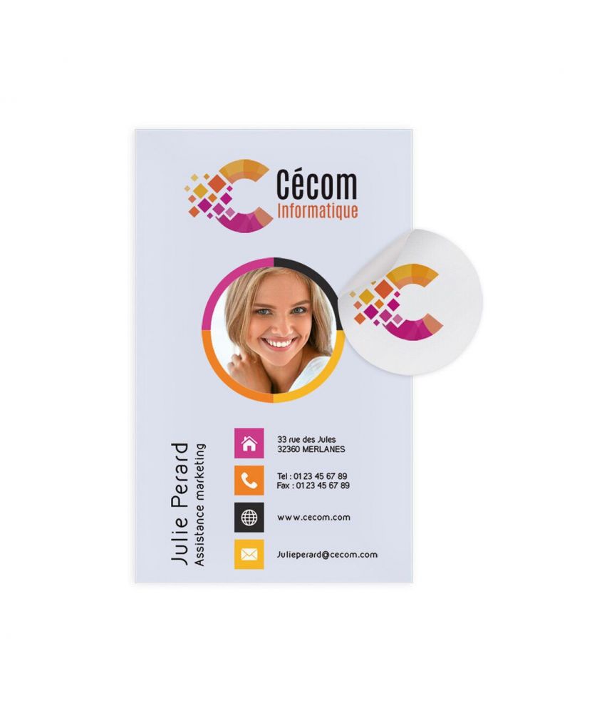 Chiffonnette 20 30 cm2+carton personnalisé Made in France Printécom - Objets et Supports Publicitaires publicitaire