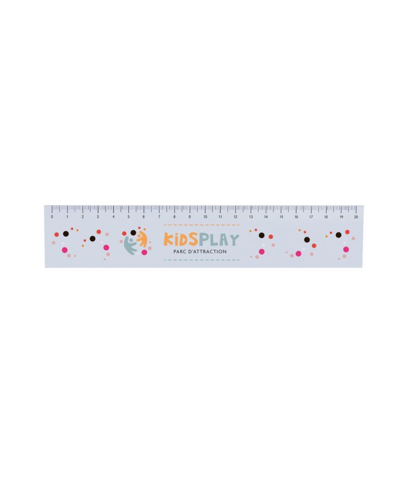 Regle 20 cm personnalisé Made in France Printécom - Objets et Supports Publicitaires publicitaire