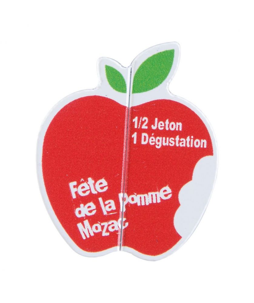 Jeton evenementiel imp recto personnalisé Made in France Printécom - Objets et Supports Publicitaires publicitaire
