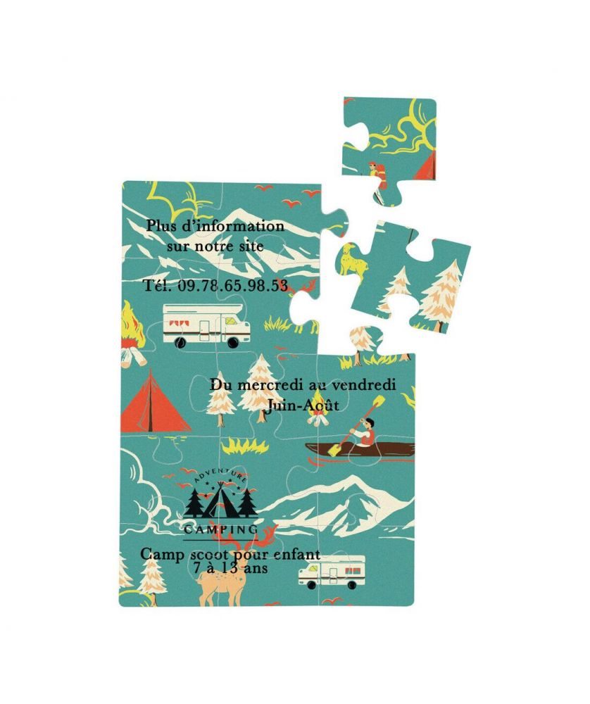 Puzzle magnetique 14.35x20.5cm personnalisé Made in France Printécom - Objets et Supports Publicitaires publicitaire