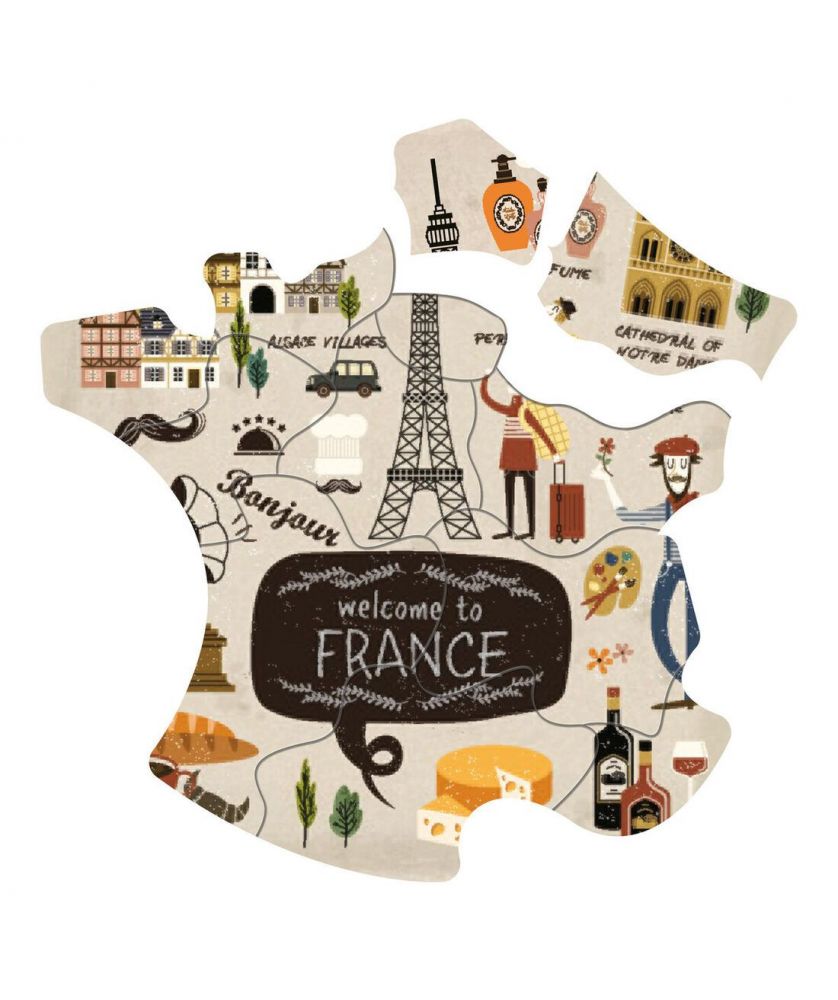 Puzzle magnetique 20.5x29.2cm personnalisé Made in France Printécom - Objets et Supports Publicitaires publicitaire