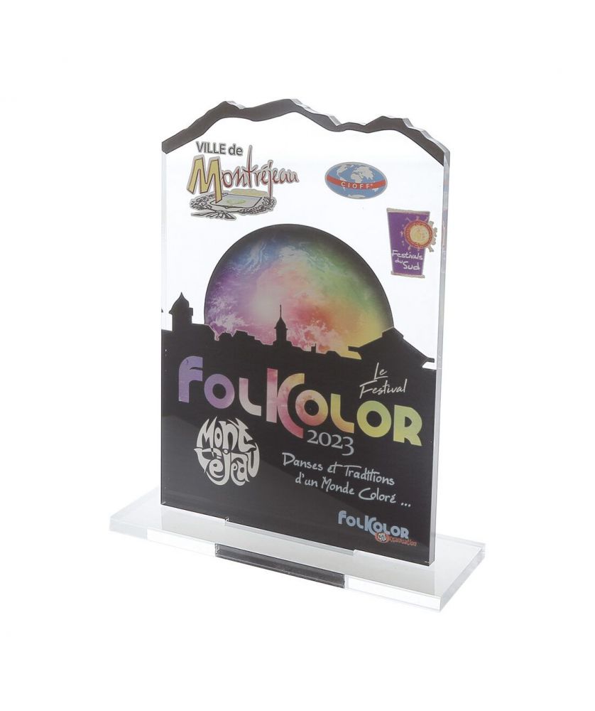 Trophee l10 x h15 cm Surface au choix, 10 x 15 cm maxi personnalisé Made in France Printécom - Objets et Supports Publicitair...