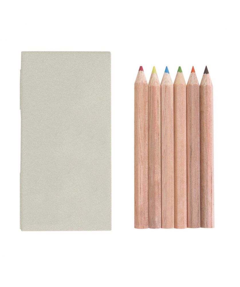 Set 6 crayons couleurs cfc personnalisé Made in France Printécom - Objets et Supports Publicitaires publicitaire