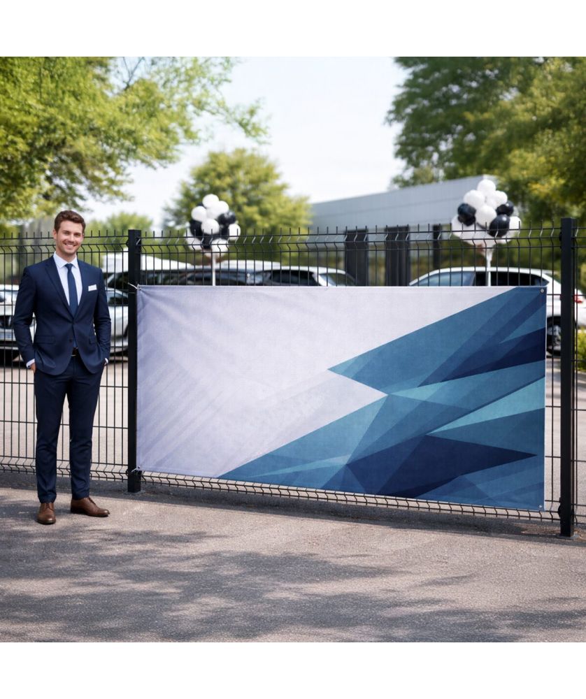 Bâches et banderoles - Banderole publicitaire personnalisée intissée 120 g/m² | PRINTECOM